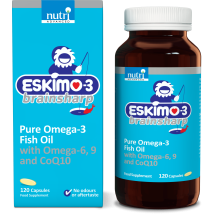 Nutri Advanced Eskimo-3 Brainsharp Fish Oil 120 Capsules