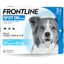 Frontline Spot On for Dogs 10-20kg 3 Pack