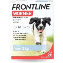 Frontline Wormer for Dogs >3kg 2 Tablets