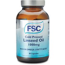 FSC Cold Pressed Linseed Oil 1000mg 90 Capsules