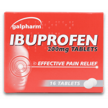 Galpharm Ibuprofen 200mg 16 Tablets