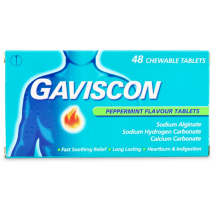 Gaviscon Core Peppermint 250mg 48 Tablets