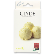 Glyde Ultra Vanilla Flavour Vegan Condoms 10 Pack