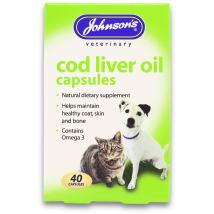 Johnson's Veterinary Cod Liver Oil 40 Capsules