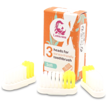 Lamazuna 3 Toothbrush Clip Head Refills Soft 1 Pack