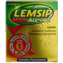 Lemsip Max All in One Lemon 4 Sachets