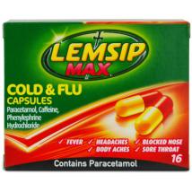 Lemsip Max Cold & Flu 16 Capsules