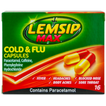 Lemsip Max Cold & Flu 16 Capsules