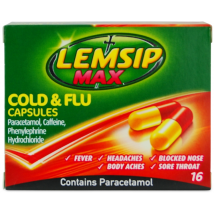 Lemsip Max Cold & Flu 16 Capsules