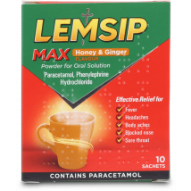 Lemsip Max Fusions Honey & Ginger 10 Pack