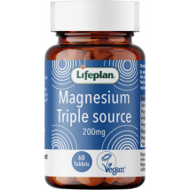 LifePlan Magnesium Triple Source 200mg 60 Tablets