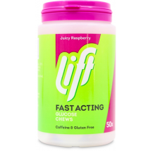 Lift Fast Acting Glucose Chews Raspberry 50 Pack