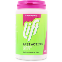 Lift Fast Acting Glucose Chews Raspberry 50 Pack