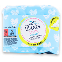 Lil-Lets Teens SmartFit Petite Pads with Wings 14 Pack
