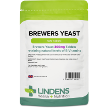 Lindens Health + Nutrition Brewers Yeast 300mg 500 Tablets