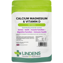 Lindens Health + Nutrition Calcium Magnesium & Vitamin D 120 Tablets