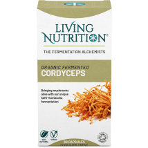 Living Nutrition Organic Fermented Cordyceps 60 Capsules