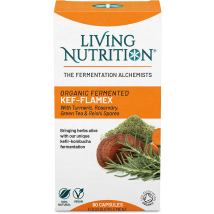 Living Nutrition Organic Fermented Kef-Flamex 60 Capsules
