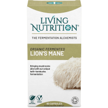 Living Nutrition Organic Fermented Lion's Mane 60 Capsules