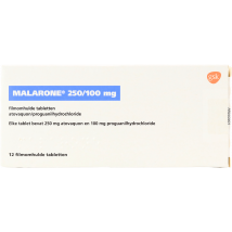 Malaria Prophylaxis - Malarone Adults 12 Tablets