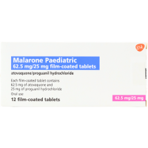 Malaria Prophylaxis - Malarone Paediatric 12 Tablets