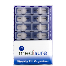 Medisure Weekly Pill Organiser 28 Compartments