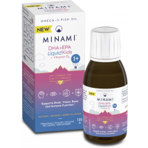 Minami DHA+EPA Liquid Omega-3 for Kids + Vitamin D3 100ml