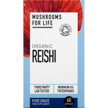 Mushrooms For Life Organic Reishi 60 Capsules