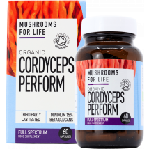 Mushrooms For Life Organic Cordyceps Perform Full Spectrum 60 Capsules