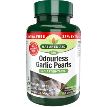 Nature's Aid Odourless Garlic Pearls 120 Softgels