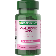 Nature's Bounty Hyaluronic Acid 20mg with Vitamin C 30 Capsules