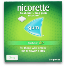 Nicorette Freshmint Gum 2mg 210 Pack