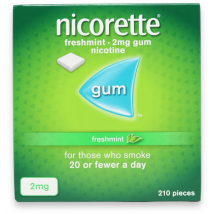 Nicorette Freshmint Gum 2mg 210 Pack