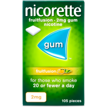 Nicorette Fruit Fusion Gum 2mg 105 Pack