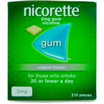 Nicorette Original Gum 2mg 210 Pack