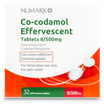 Numark Co-Codamol Effervescent 500mg 32 Tablets