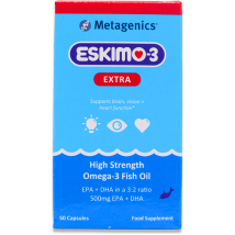 Metagenics Eskimo-3 Extra High Strength Fish Oil 50 Capsules