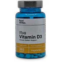 Nutri Within Vitamin D3 25ug 365 Tablets