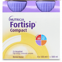Nutricia Fortisip Compact Energy Drink Banana 4 x 125ml