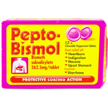 Pepto-Bismol Chewable 12 Tablets