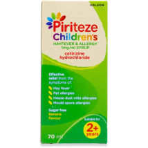 Piriteze Children's Hayfever & Allergy 1mg/ml Syrup 70ml