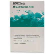 SelfCheck Urine Infection Home Screening Tests 2 Pack