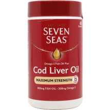Seven Seas Cod Liver Oil Maximum Strength 60 Capsules