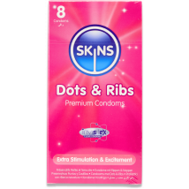 Skins Dots & Ribs Condoms 8 Pack