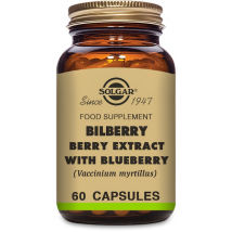 Solgar Bilberry Berry Extract with Blueberry 60 Capsules