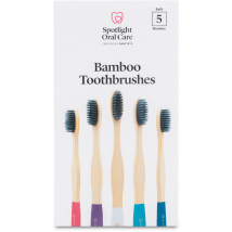 Spotlight Oral Care Bamboo Toothbrush 5 Pack