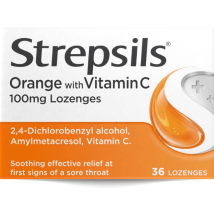 Strepsils Orange & Vitamin C 36 Pack