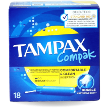 Tampax Compak Regular Tampons 18's