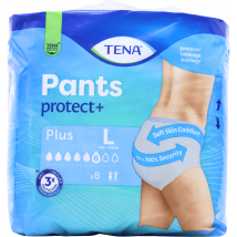 Tena Pants Protect+ Plus Large 8 Pack