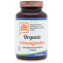 The Good Guru Organic Ashwagandha + Black Pepper 90 Capsules